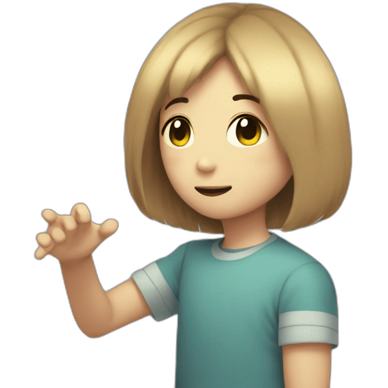 Frisk from Undertale. emoji