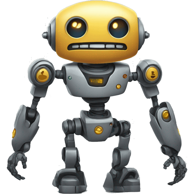 strong robot emoji