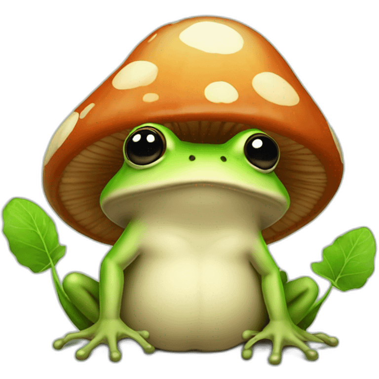 Mushroom frog emoji