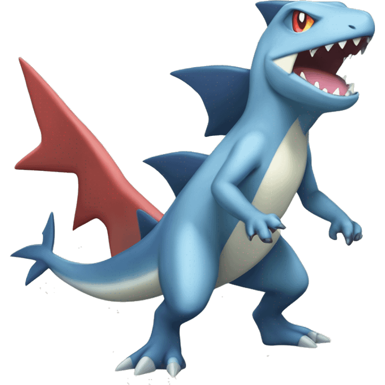 Sharpedo-Charmeleon-Gible-Gabite-Larvitar-Fakémon Full Body emoji