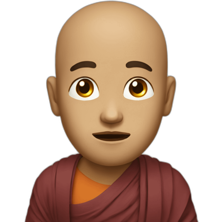 Anxious Buddhist emoji