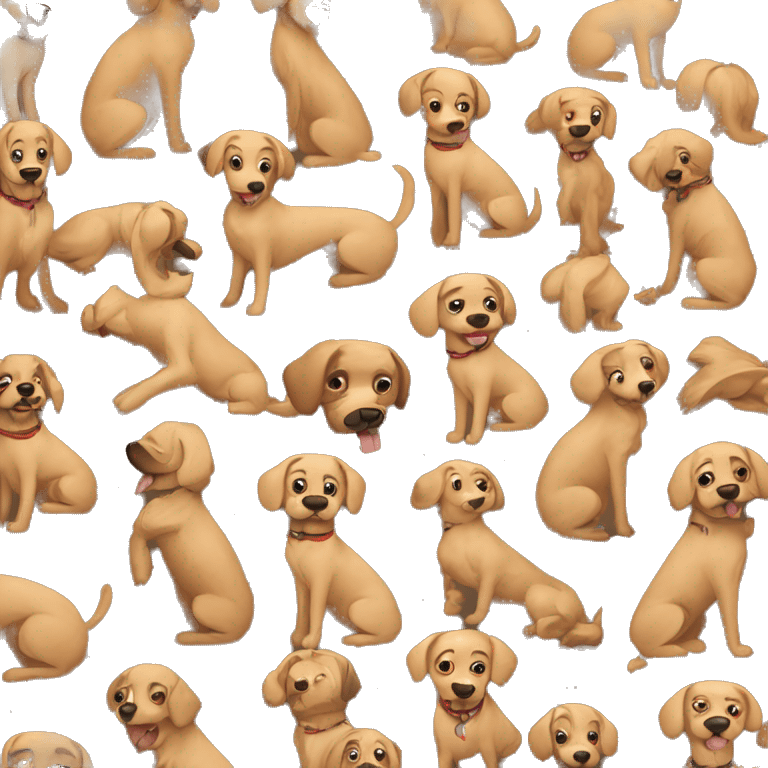 Tan dogs  emoji