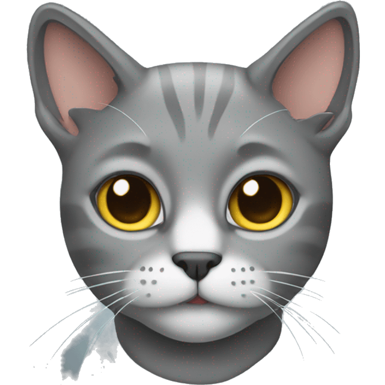 Gray cat emoji  emoji