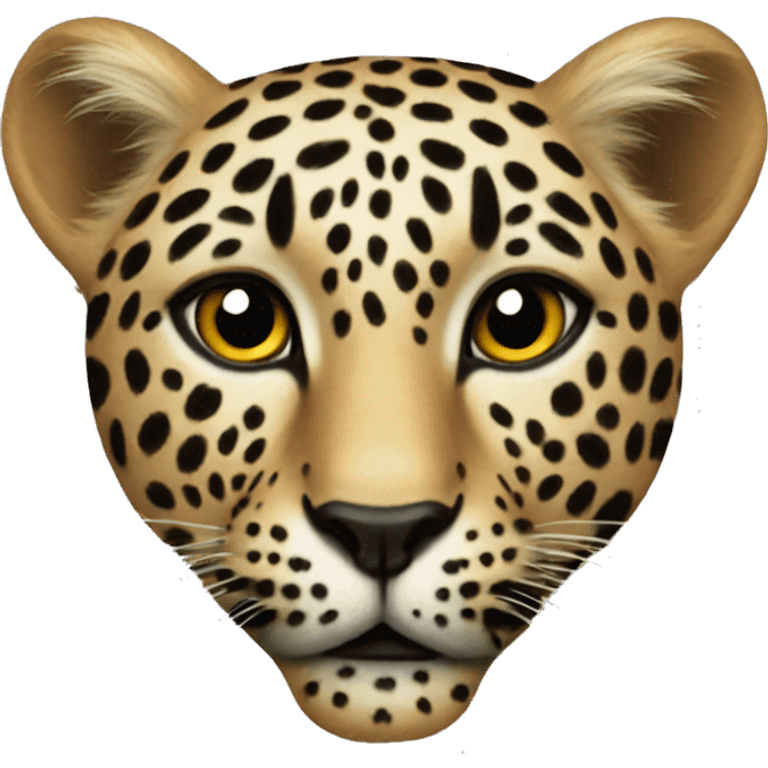 Leopard heart emoji