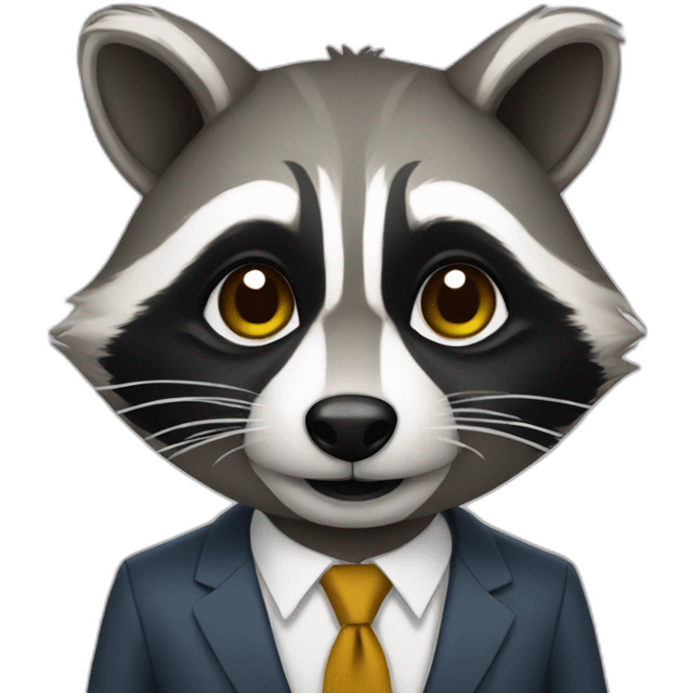 Raccoon CEO emoji