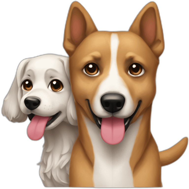 perro y perra cohabitando emoji