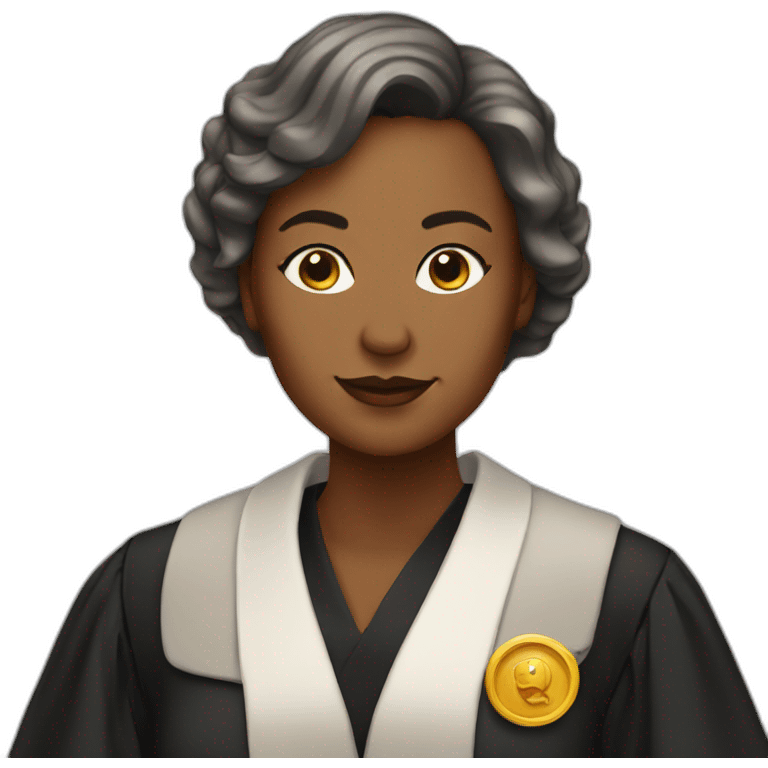 woman lawyer Wearing a robe emoji