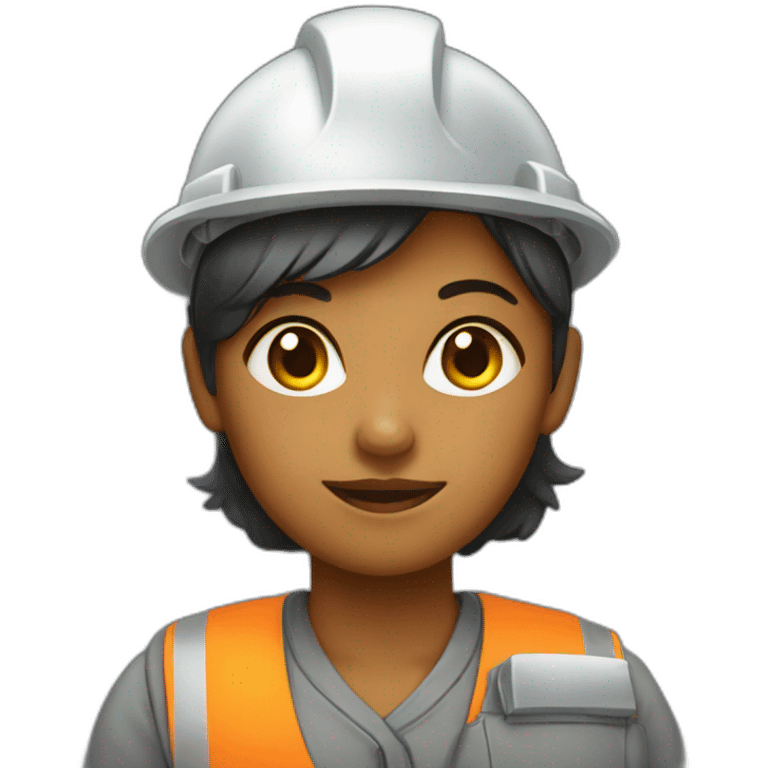 nuclear plant worker girl emoji