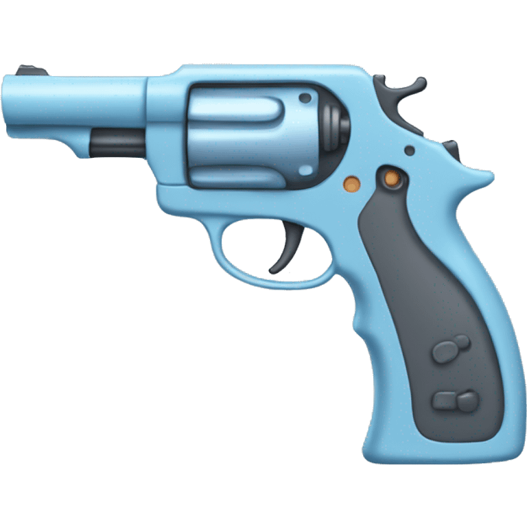 Pastel blue gun emoji