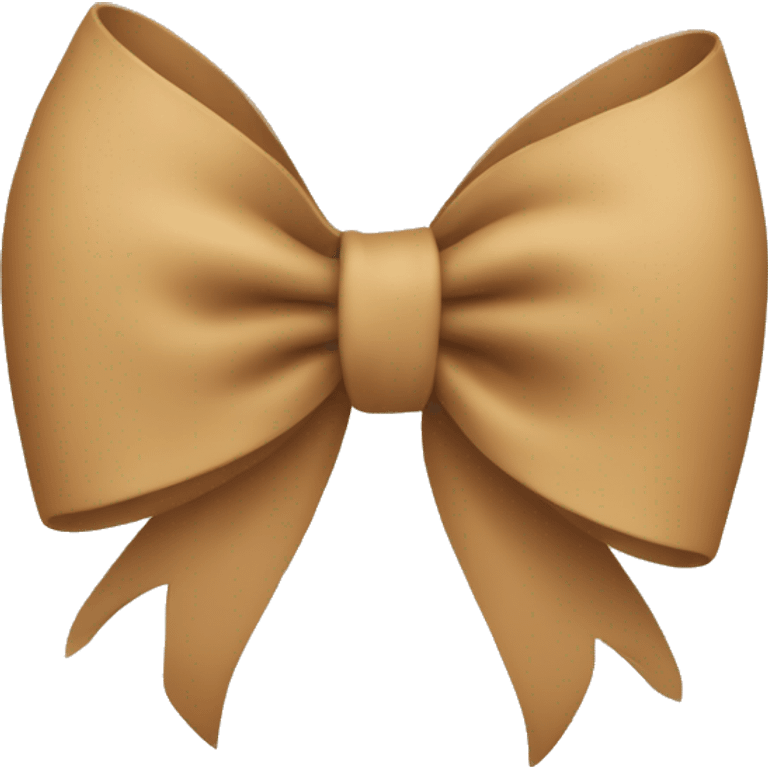 tan bow emoji