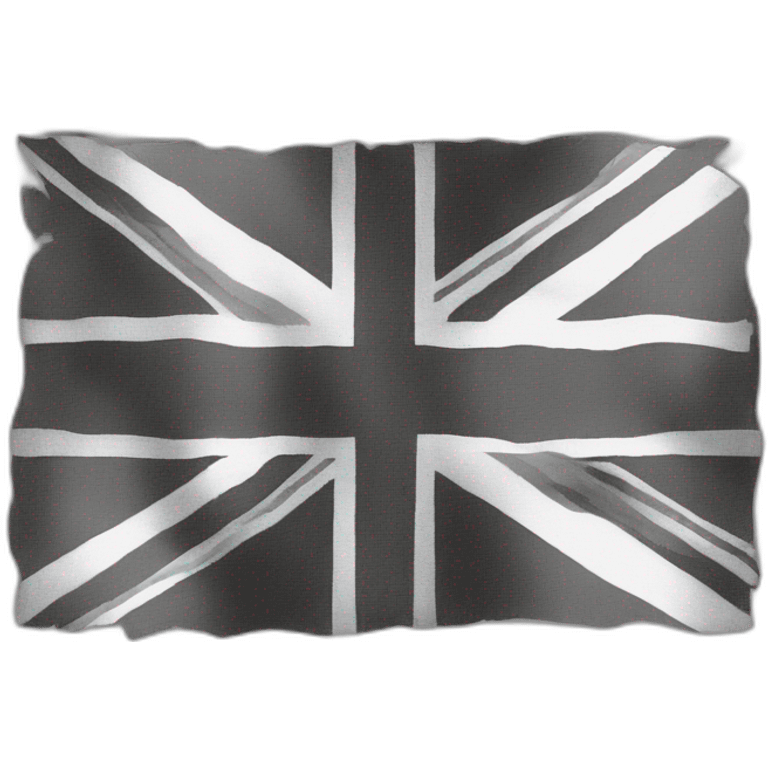 United Kingdom Black and White emoji