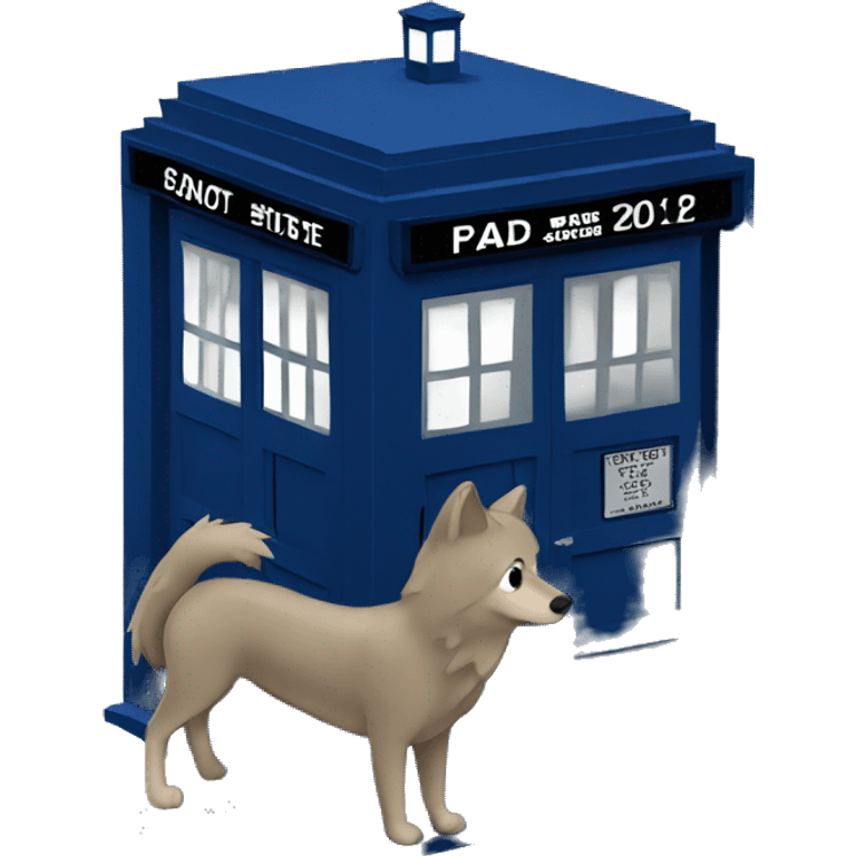 bad wolf tardis emoji