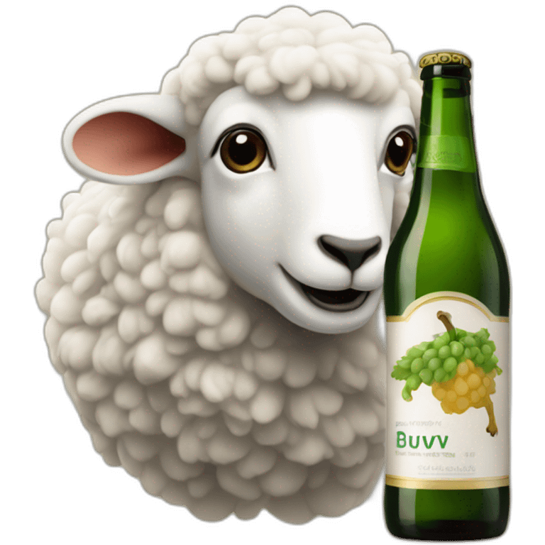 Mouton-buvant-biere emoji