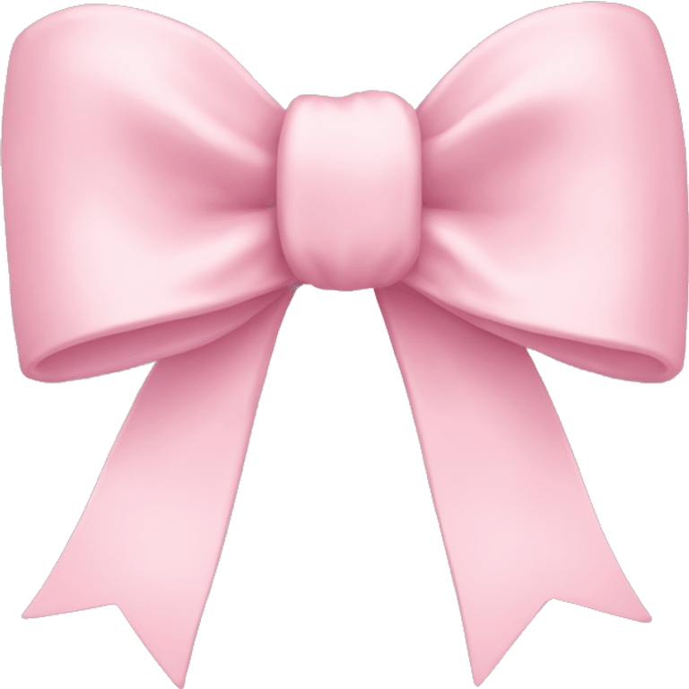 Very light pink bow emoji