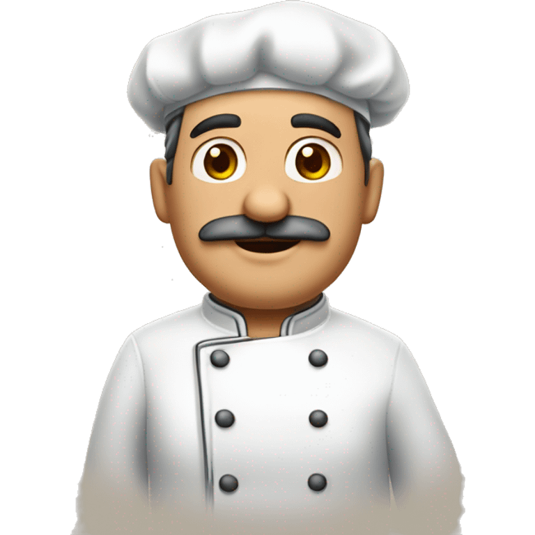 Chef papá , gordito, pocas canas 20 años emoji