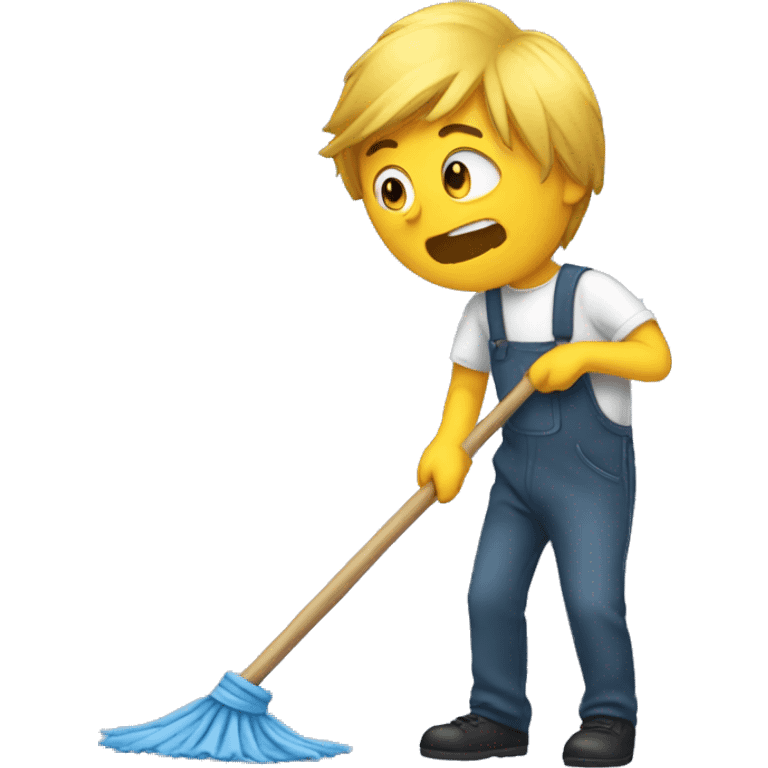 loser mopping emoji