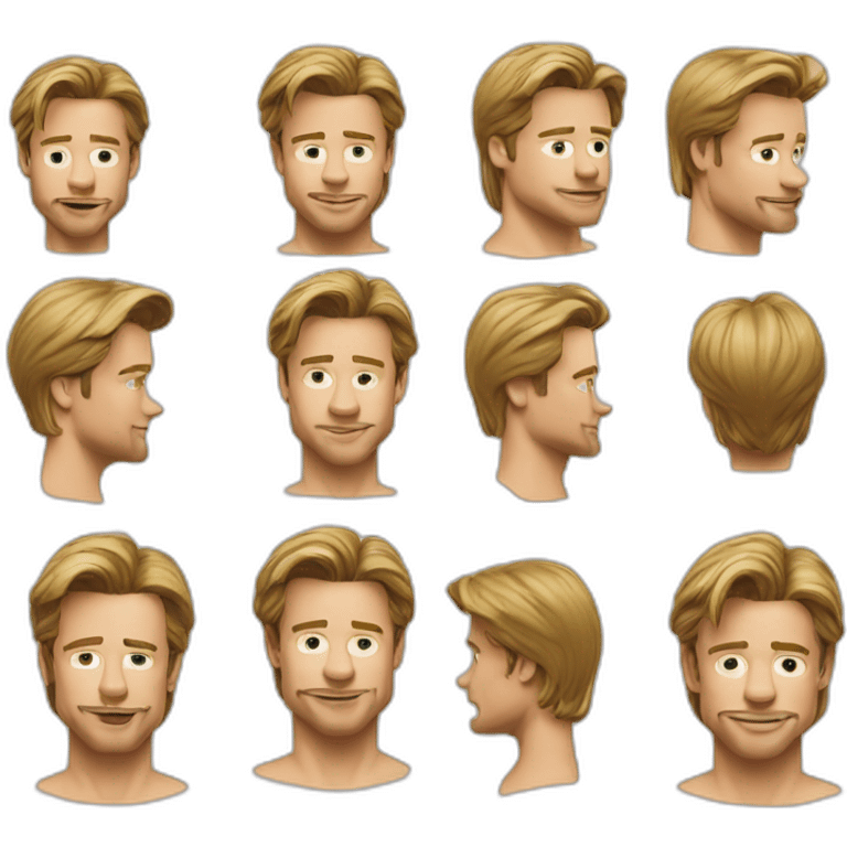 Brad Pitt 1980 emoji