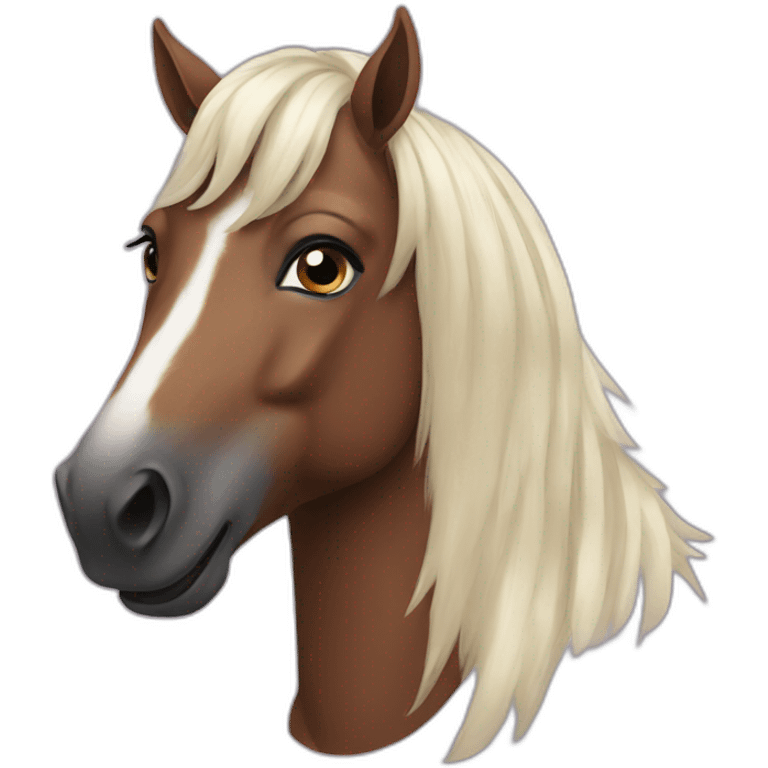 Horse Alezan emoji