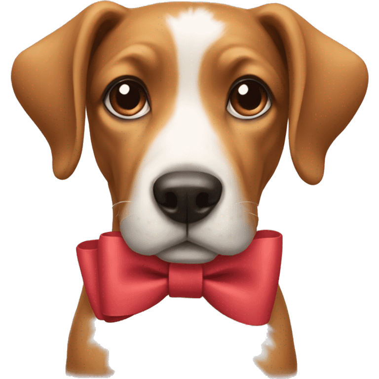 Dog with bow emoji