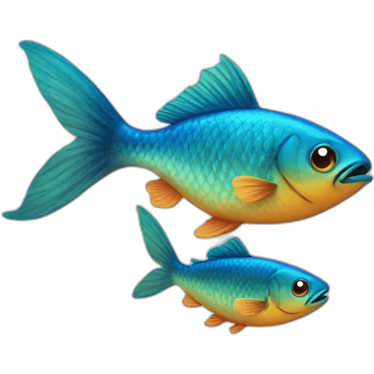 Three little fishes emoji