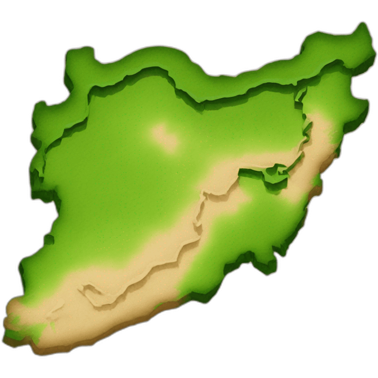 Geographical map of Iran emoji