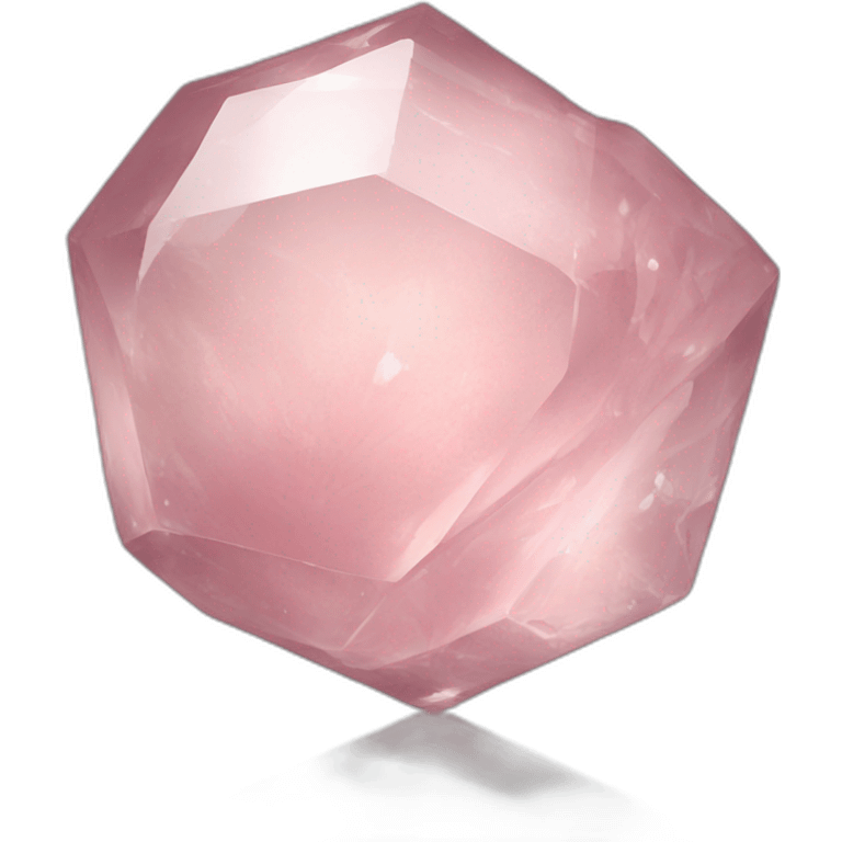 Rose quartz glass crystal rose emoji