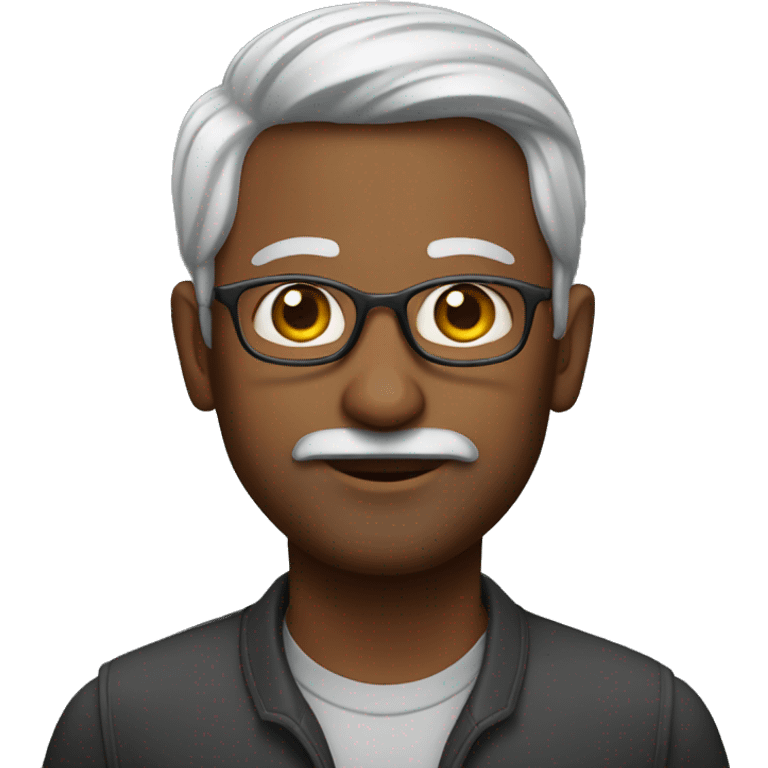 dark indian male geography teacher emoji