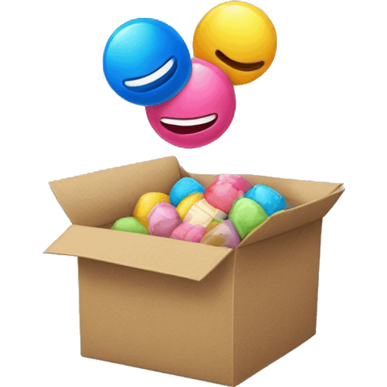 gars qui jete un paquet de bonbon a la poubelle emoji