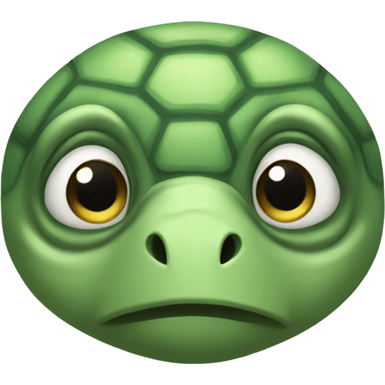 Very Sad sea turtle  emoji