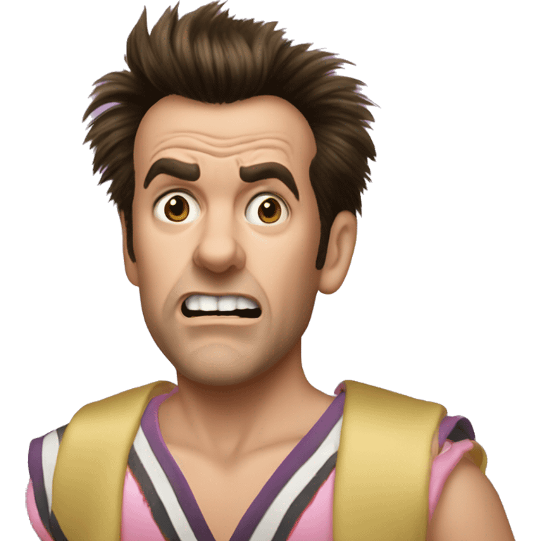 Ace Ventura is scared because of bats emoji