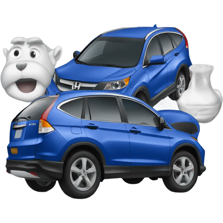 blue honda crv emoji