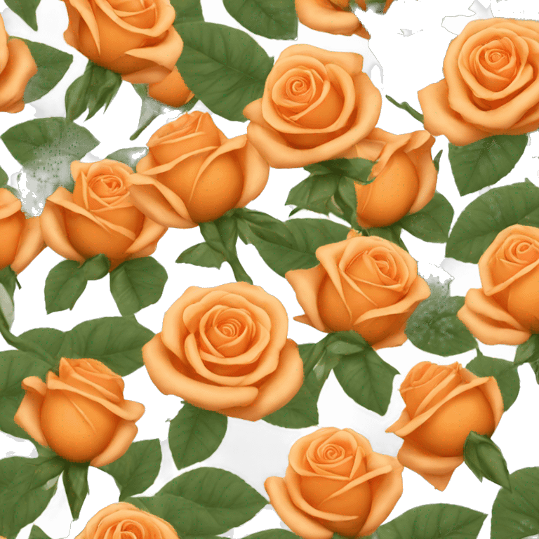 orange roses  emoji