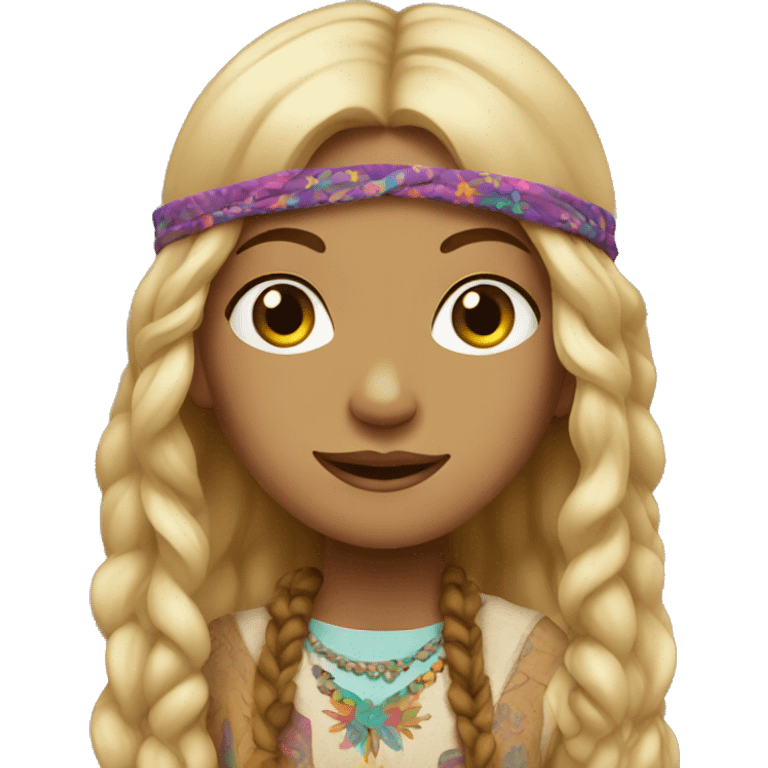 Hippie girl emoji