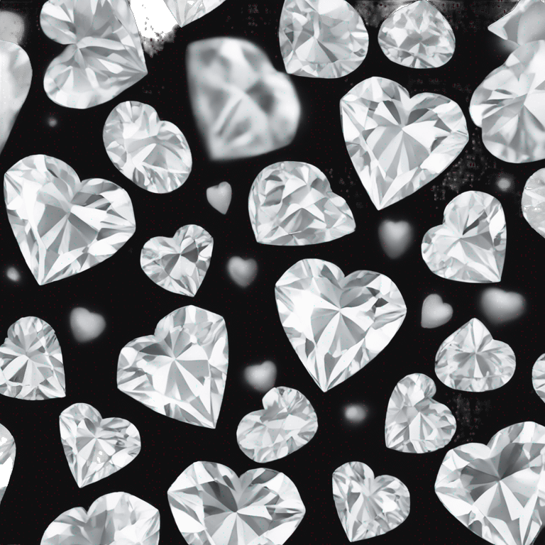 Heart shaped 56-carat white diamond emoji