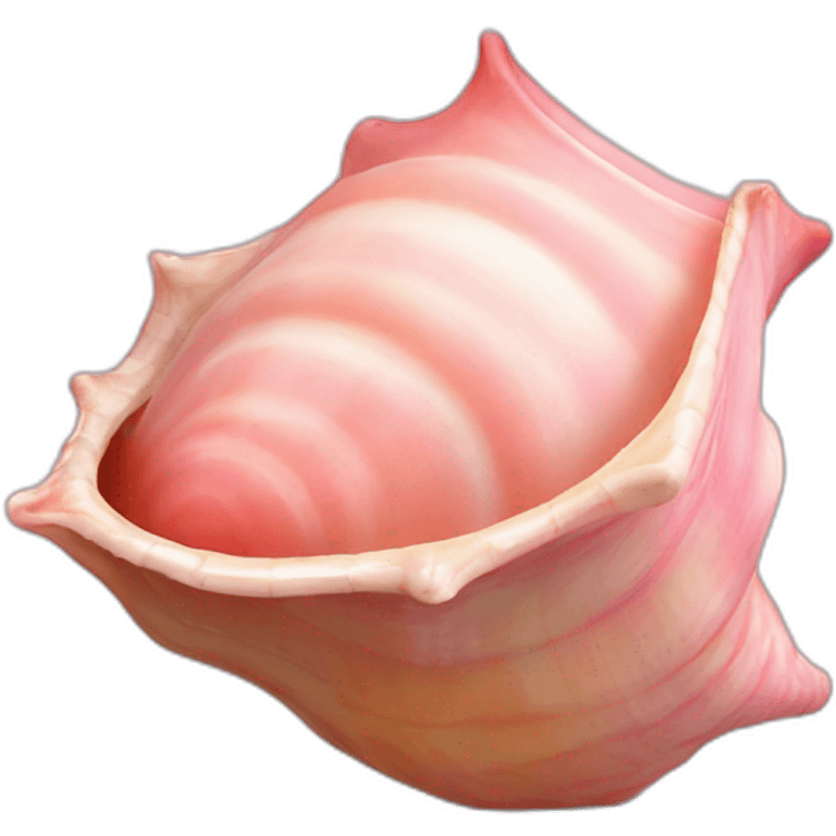 pink king conch shell emoji