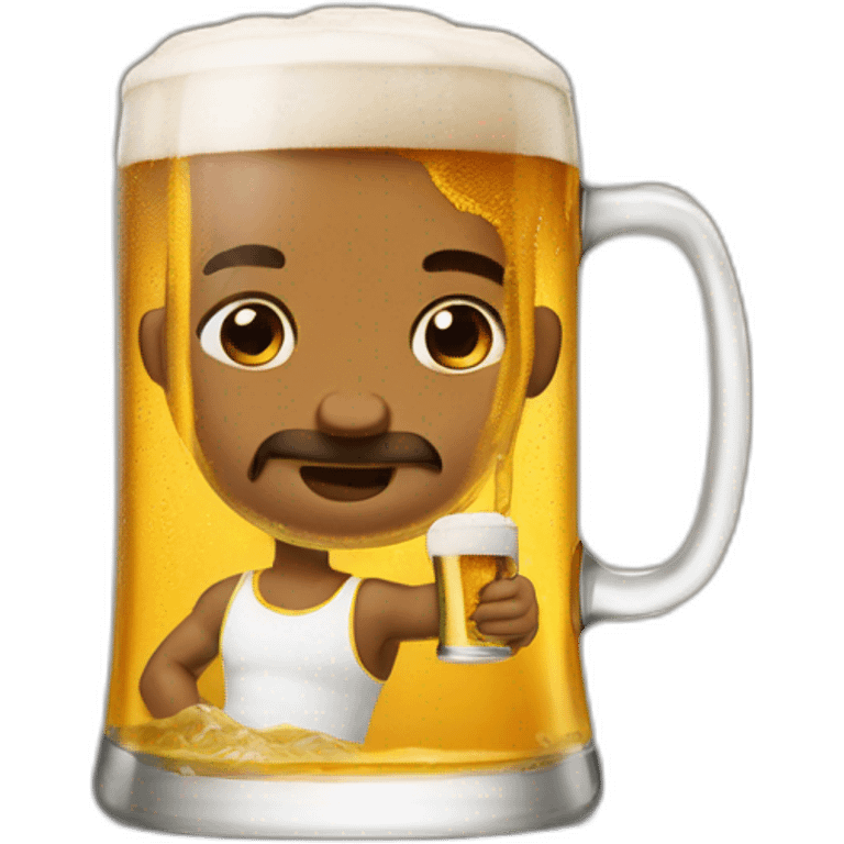 Boyka drink a beer emoji