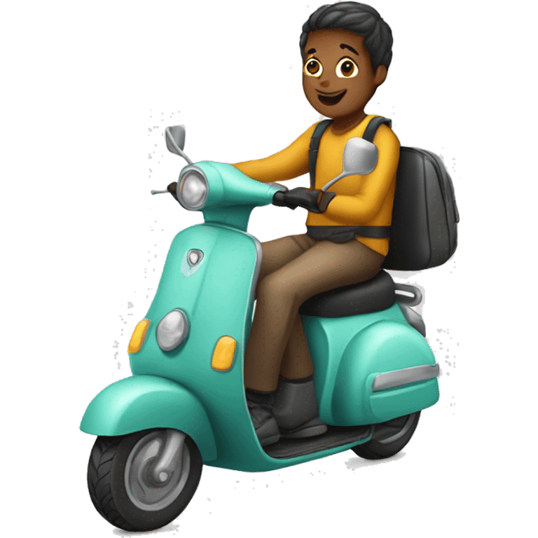 scooter with child emoji