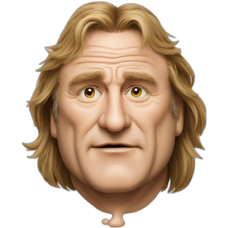 Gérard Depardieu drink a berr emoji