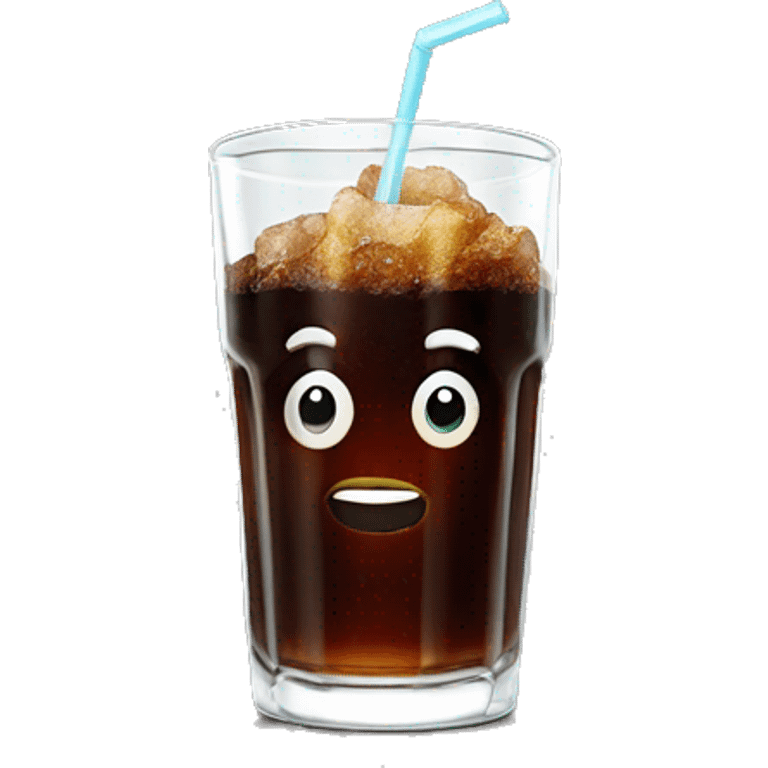 Crispy coke in a pretty glass emoji