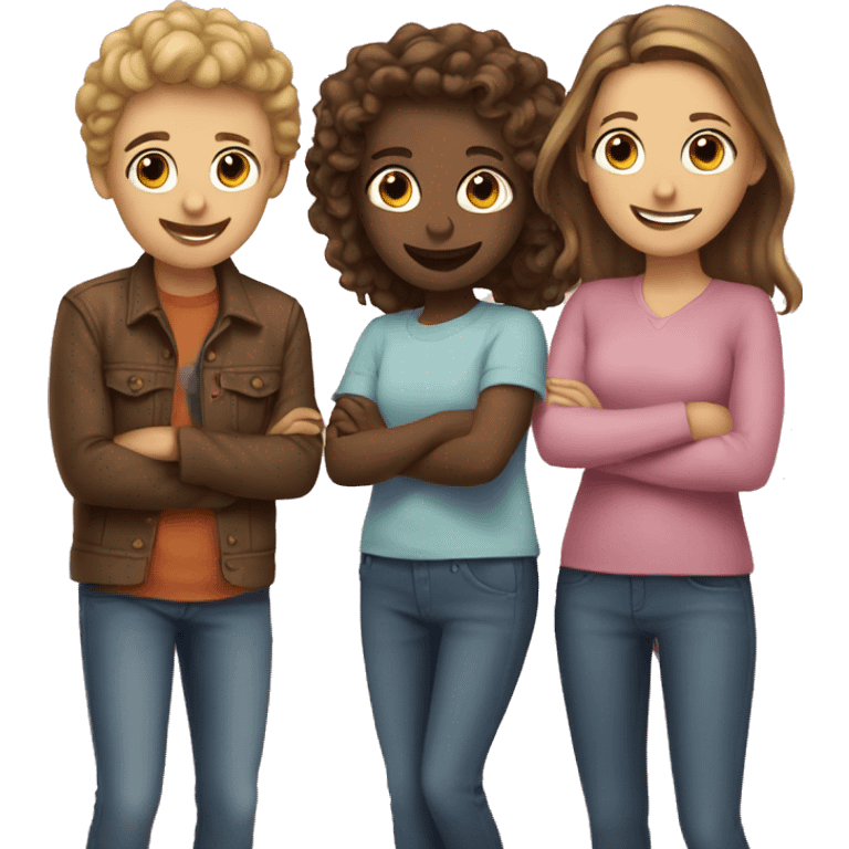 Three best friends emoji