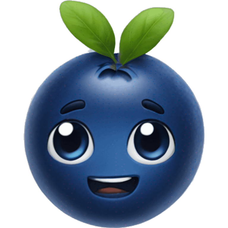 one blueberry emoji