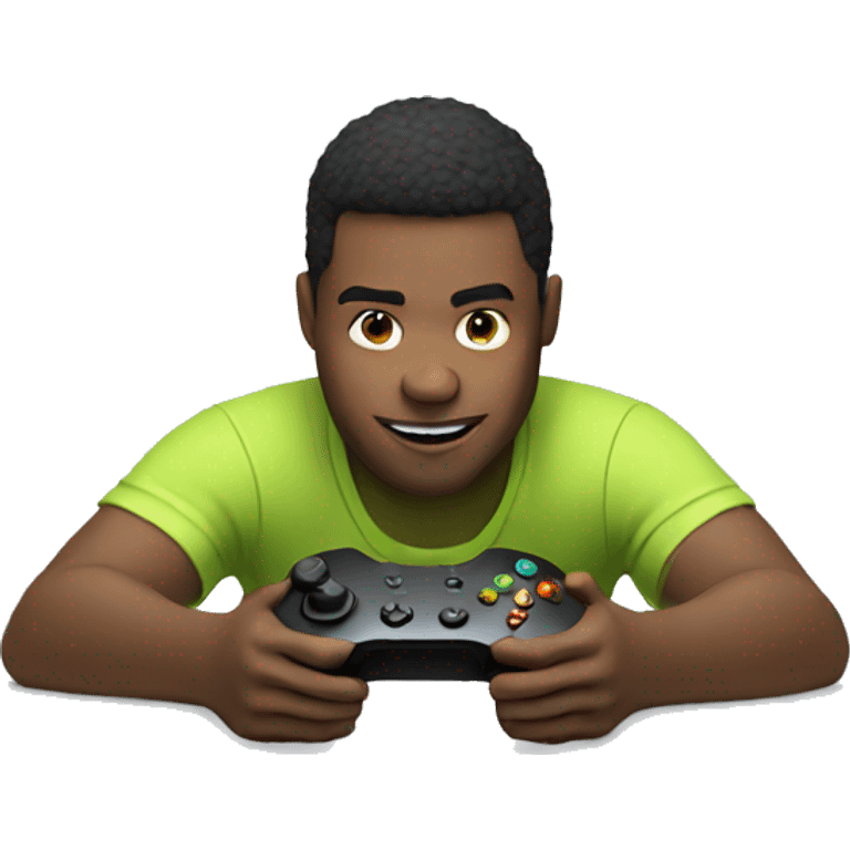 guy playing xbox emoji