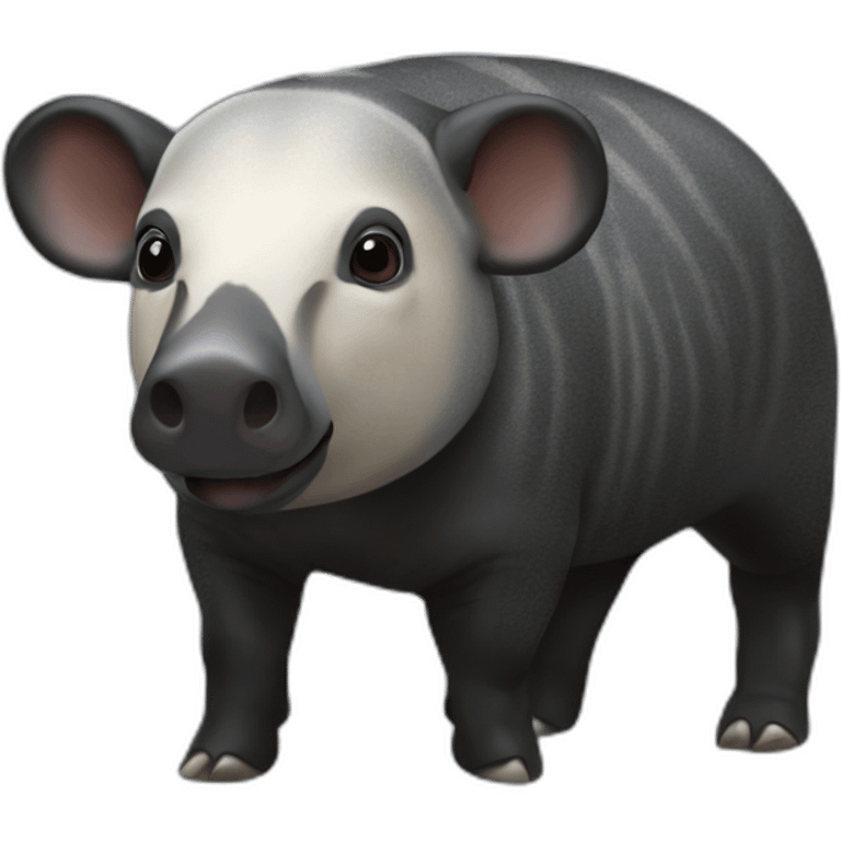 The Malayan Tapir (Tapirus indicus) emoji