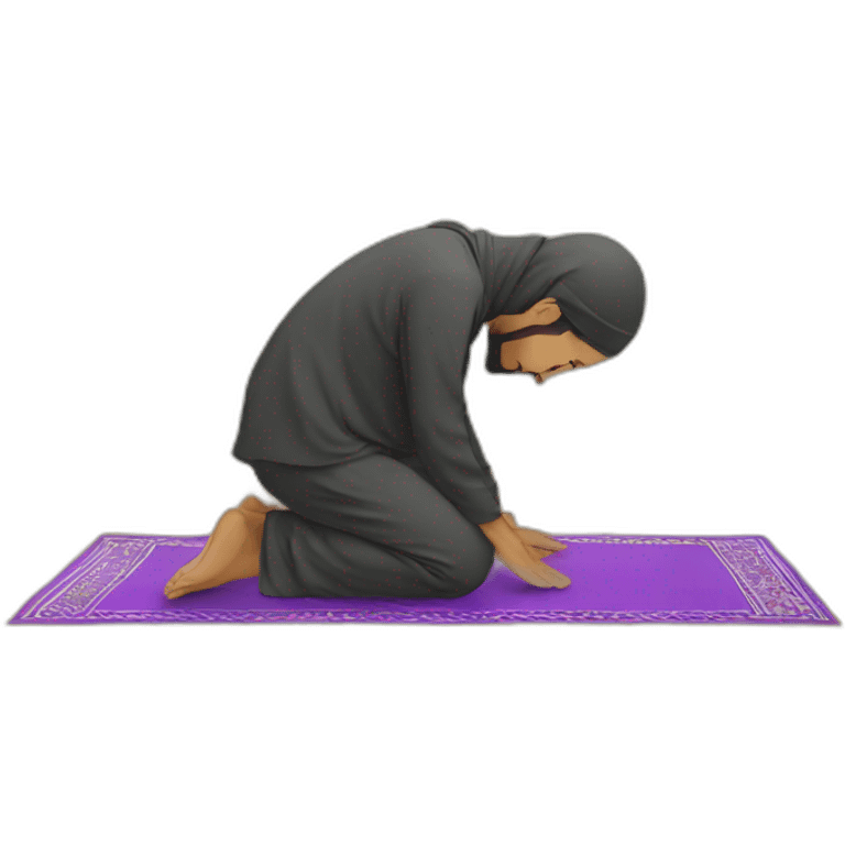 Muslim doing Sujood emoji