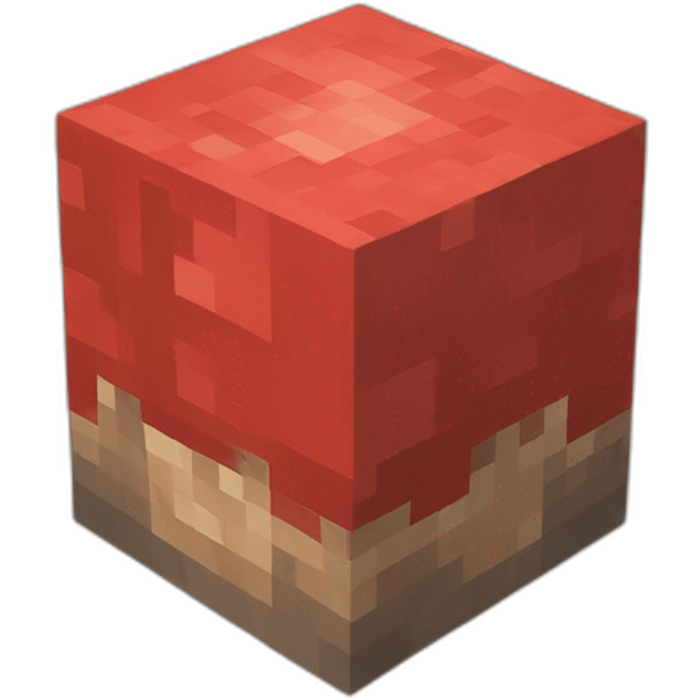 Minecraft redstone cube emoji