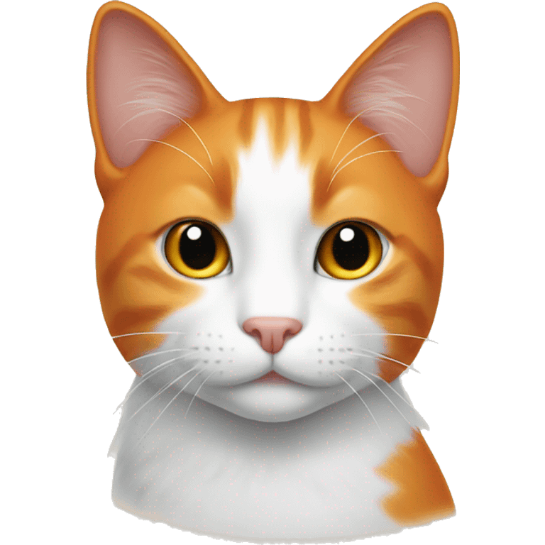 Orange and white cat  emoji