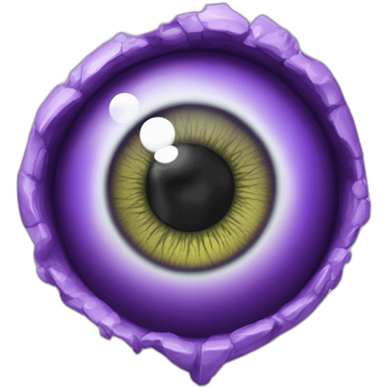 majestic godly violet iris eyeball serious symmetrical emoji