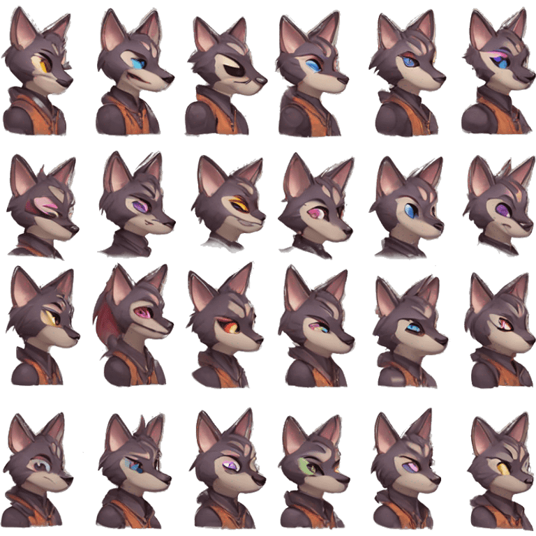 Edgy modern anthro furry by Falvie, LiLaiRa, AngieWolf emoji