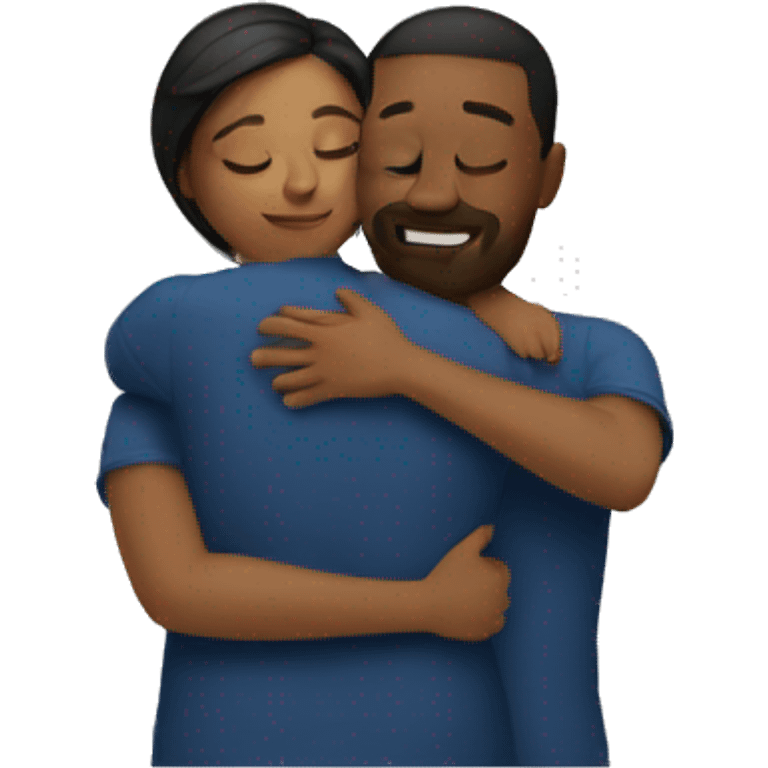 Couple hugging  emoji