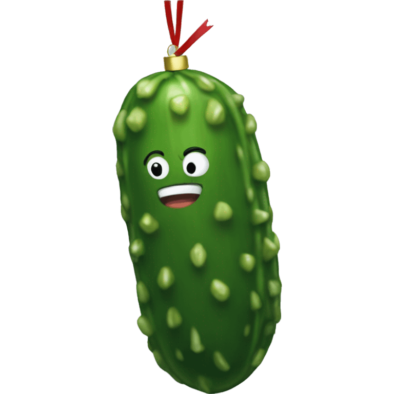 Pickle ornament emoji